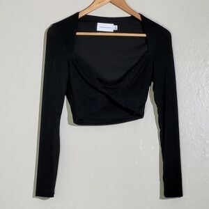 Significant Other Black Crop Top